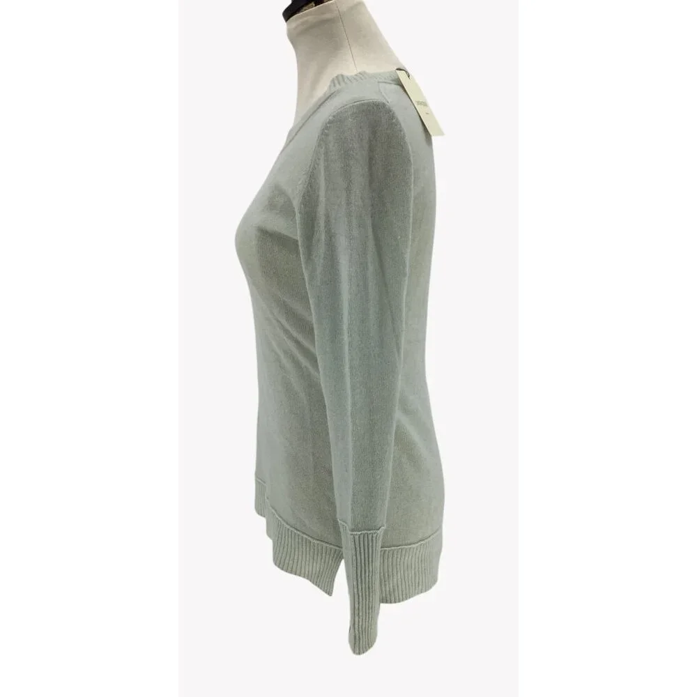 NWT Cynthia Rowley Womens Mint 2-Ply 100% Cashmere Sweater S - Picture 4 of 8